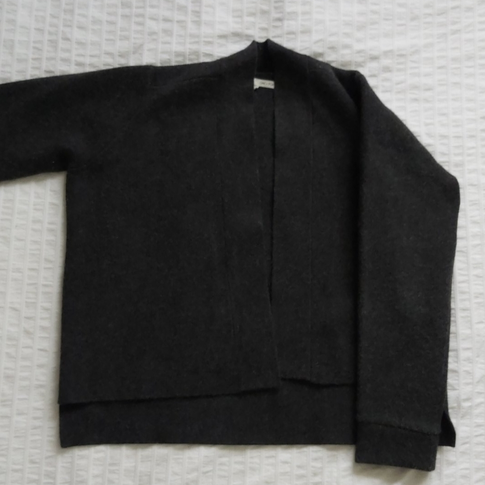 Thick boxy-fit cardigan blazer